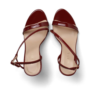 Sandalia de tacón charol BULGARI con tacón fino