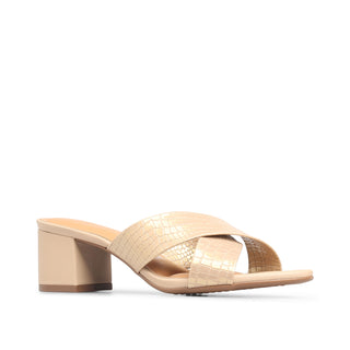 Sandalia CHIP con tiras cruzadas acabado cocodrilo