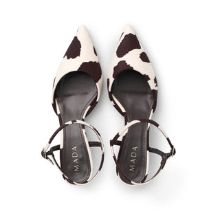 Tacón kitten COW de estampado animal print