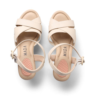 Sandalia de tacón GAMORA con tiras cruzadas al frente