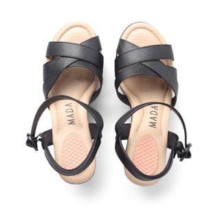 Sandalia de tacón GAMORA con tiras cruzadas al frente