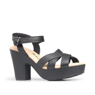 Sandalia de tacón GAMORA con tiras cruzadas al frente