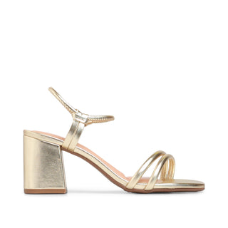 Sandalia LUCRECIA con tiras dobles brillantes