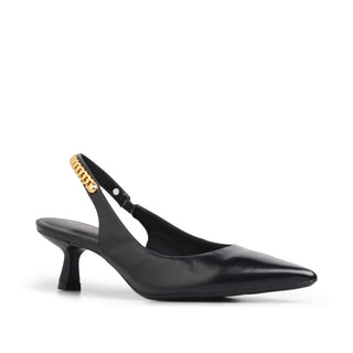 Tacón destalonado de piel MINSK con cadena