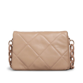 Bolsa Crossbody OSMENA acolchada de rombos con cadena