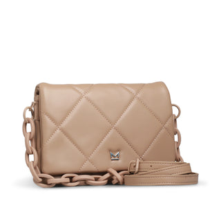 Bolsa Crossbody OSMENA acolchada de rombos con cadena