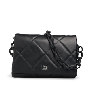 Bolsa Crossbody OSMENA acolchada de rombos con cadena