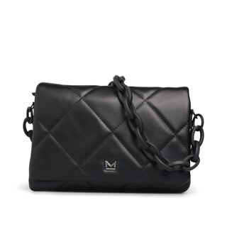 Bolsa Crossbody OSMENA acolchada de rombos con cadena