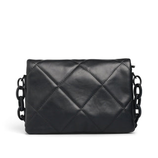 Bolsa Crossbody OSMENA acolchada de rombos con cadena