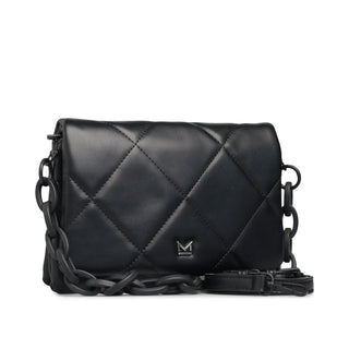 Bolsa Crossbody OSMENA acolchada de rombos con cadena