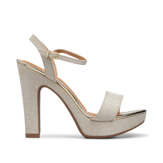 Sandalia de tacón SIDNEY con detalle de brillos