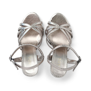 Sandalia de tacón para fiesta TUNDRA tiras en nudo delantero