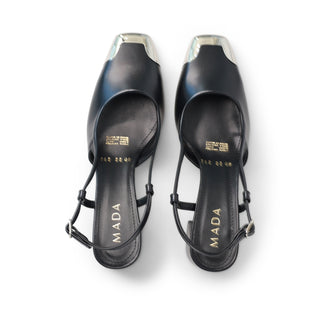 Zapato tipo pana VALI con puntera cuadrada metálica