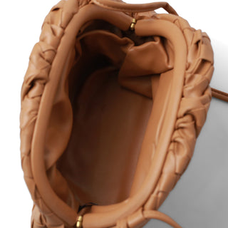 Bolsa crossbody AMALFI de animal print / trenzada