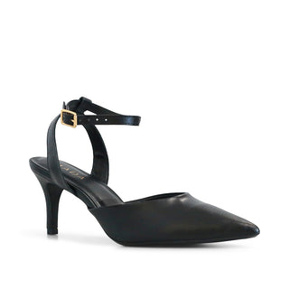 TACÓN DESTALONADO DE PIEL AMELLIE DE ESTAMPADO ANIMAL PRINT