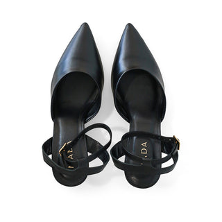 TACÓN DESTALONADO DE PIEL AMELLIE DE ESTAMPADO ANIMAL PRINT