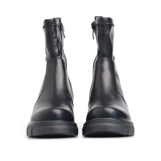 Botín negro ARCTIC de tacón grueso cudrado