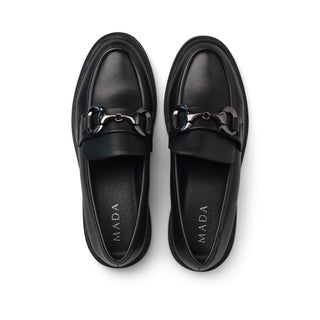 Mocasín BRONZE con hebilla en el empeine