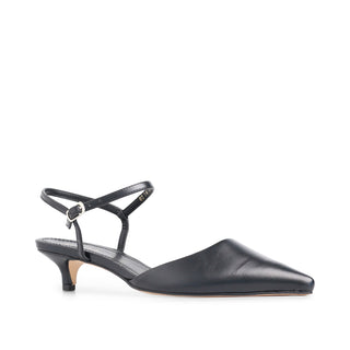 Tacón kitten BURNT semi abierto acabado en punta