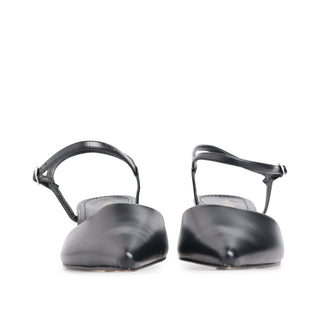 Tacón kitten BURNT semi abierto acabado en punta