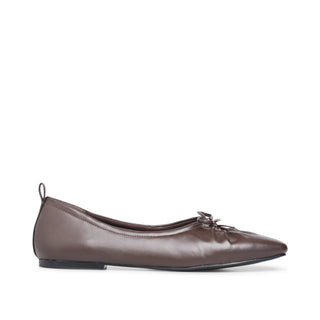 Balerina CARAMEL con apertura y moño decorativo