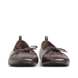 Balerina CARAMEL con apertura y moño decorativo