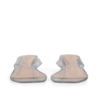 SANDALIA DE TACÓN KITTEN CARINA DE TIRAS TRANSPARENTES