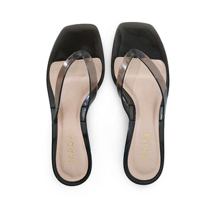 SANDALIA DE TACÓN KITTEN CARINA DE TIRAS TRANSPARENTES