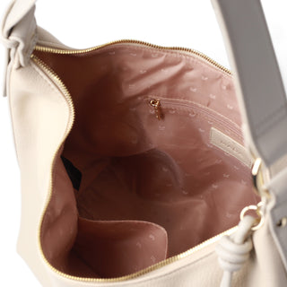 Bolso hobo texturizado CASSIA con asa ajustable