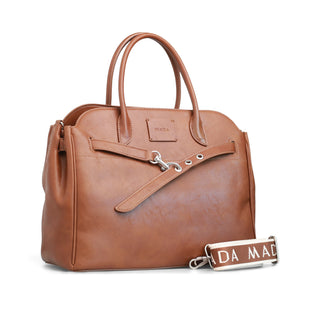 Bolsa satchel CATHERINE con cierre mediante gancho