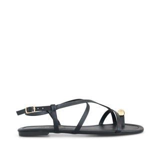 SANDALIA DE PISO COSTELA CON DETALLE DORADO