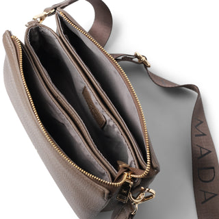 Bolsa Crossbody de asa tejida DAMARIA con triple compartimento