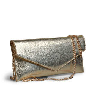 Bolso de noche DIAMANTE con acabado metálico brillante