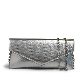Bolso de noche DIAMANTE con acabado metálico brillante