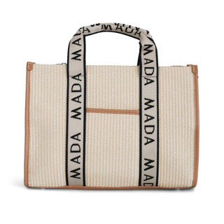 Bolsa con diseño tejido DONATELLA tipo rafia