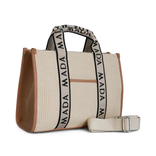 Bolsa con diseño tejido DONATELLA tipo rafia