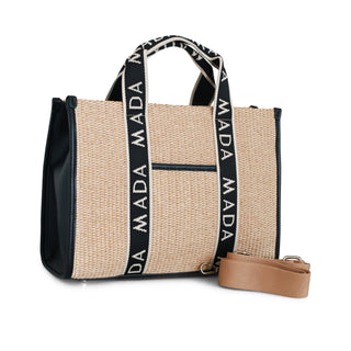 Bolsa con diseño tejido DONATELLA tipo rafia