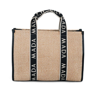 Bolsa con diseño tejido DONATELLA tipo rafia