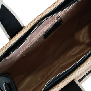 Bolsa con diseño tejido DONATELLA tipo rafia