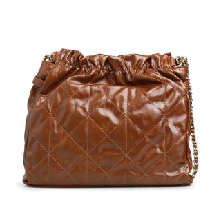 Bolsa crossbody acolchada DUNA con correa de cadena