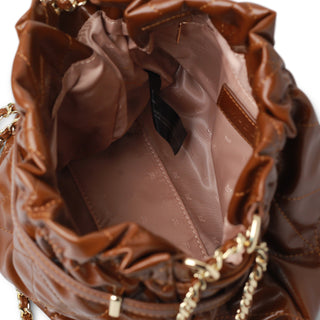 Bolsa crossbody acolchada DUNA con correa de cadena