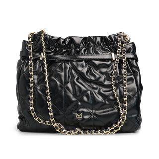 Bolsa crossbody acolchada DUNA con correa de cadena