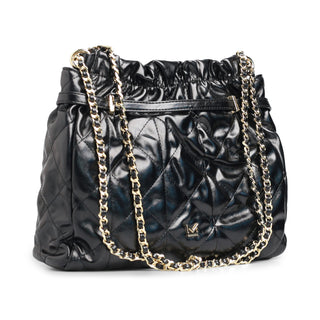 Bolsa crossbody acolchada DUNA con correa de cadena