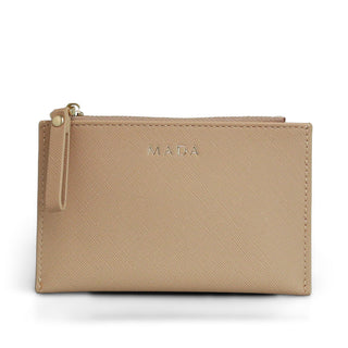 Cartera con diversos compartimentos ETHEL con cierre de zipper