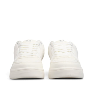 Tenis blanco básico FLOW en combinación de texturas