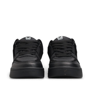 Tenis blanco básico FLOW en combinación de texturas