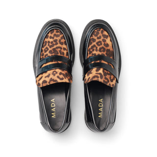 Mocasín GLACE con textura tipo pana de animal print