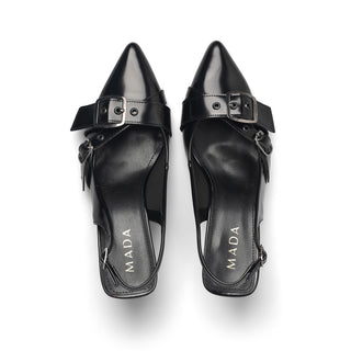 Stiletto GRETCHEN con detalles de hebillas decorativas