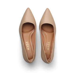 Stiletto HAZEL de tacón kitten con piel brillosa