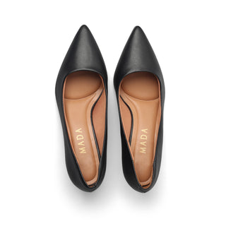 Stiletto HAZEL de tacón kitten con piel brillosa